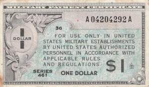 USA MPC Series 461 p.M5 1 Dollar 1946 f
